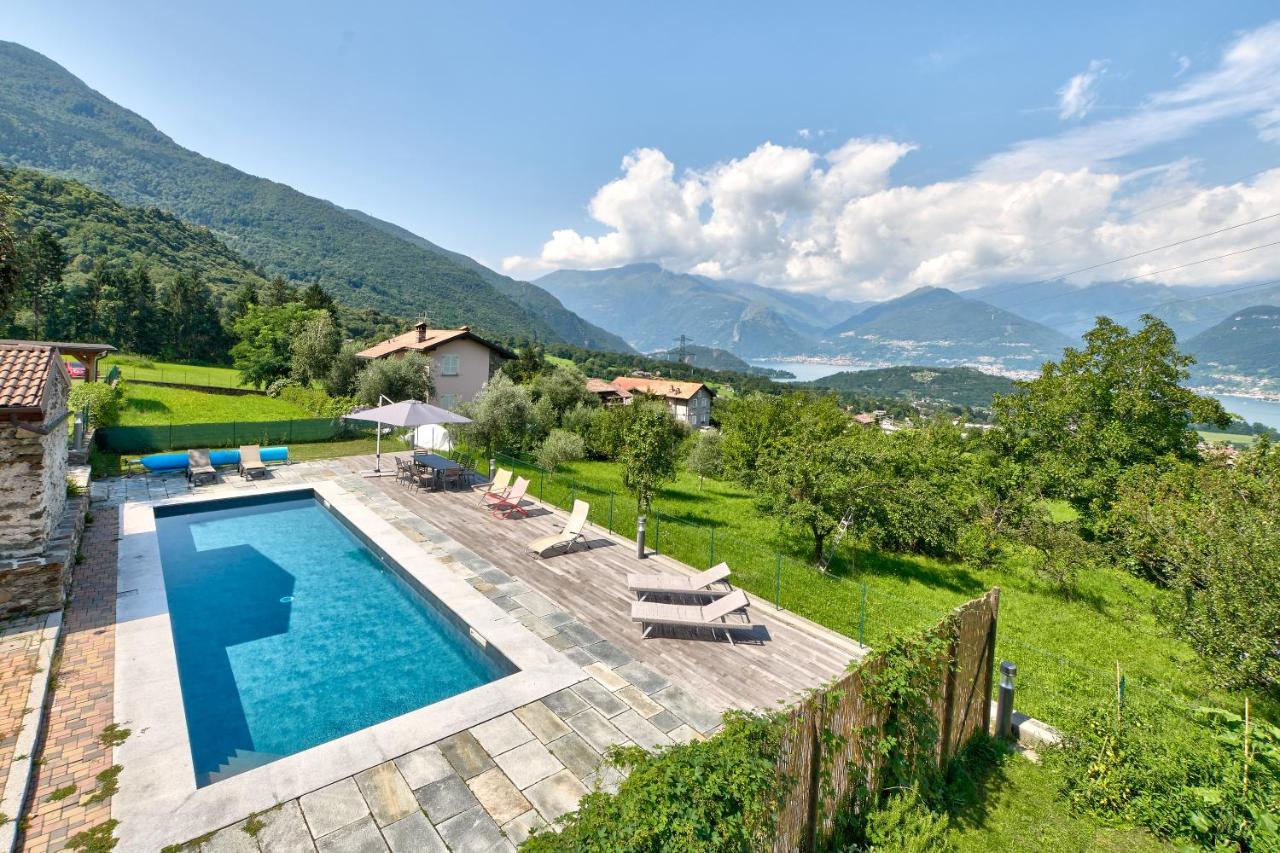 Chalet Con Piscina E Vista Panoramica Colico Exterior photo